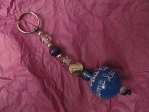 porte clef perle sylvie