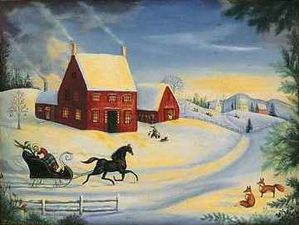 Jingle bell one horse open sleigh