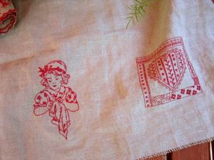 Bande brodeuse et coeur