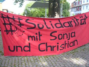 Banderole manifestation juillet 2012 Preungesheim