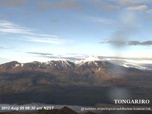 Mont Tongariro le 5 août 2012