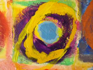 Les Cercles inspiration Kandinsky - Toile acryliqu-copie-1