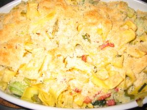 Gratin pâtes poireaux 002