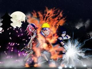http://666-scantrad.over-blog.net/ Naruto sakura et sasuke en tenu de combat.