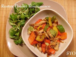 Restes poulet Romanesco-Mamigoz