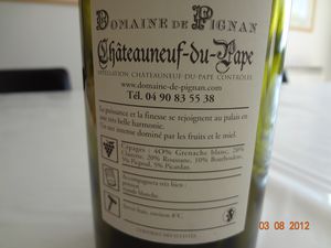 chateauneuf du pape blanc 2011