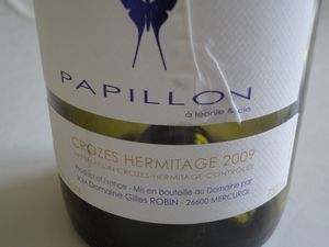 vino passion crozes hermitage 2009