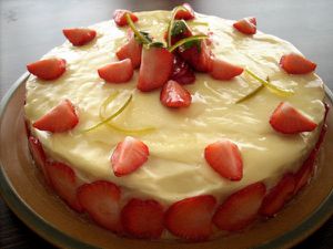 Gâteau aux fraises pour Catherine