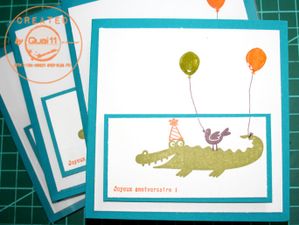 anniv croco orange et canard chic