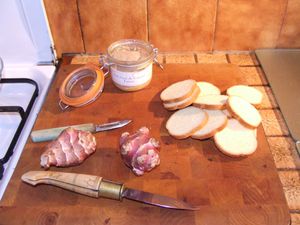 toasts foie gras - topinanbours (2)
