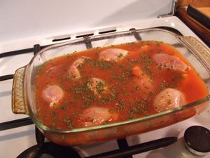 cuisses de poulet four et tomate (8)