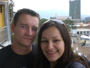 Robert und Anne in Kigali