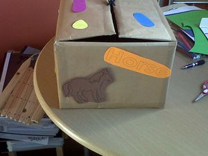 learning box horse side