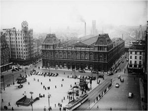 Place Rogier et Gare du Nord 1950