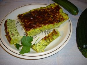 Flan courgettes