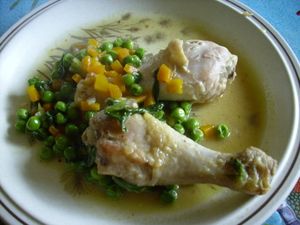 Poulet légumes