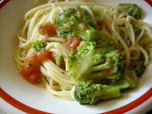 Spaghetti broccoli