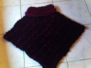 comment tricoter un poncho femme facile