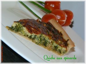 quiche aux épinards