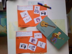 Activité réalisée par des petits de 2 et 3 ans