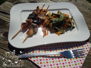 brochetteslapinpommepruneauxplancha