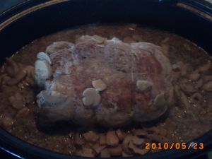 roti de veau en cocotte aux champignons