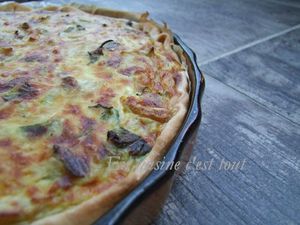 Quiche courgettes chevre menthe 01