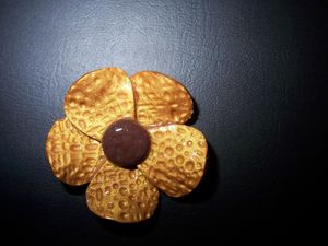Bague Fimo Fleur or**gm