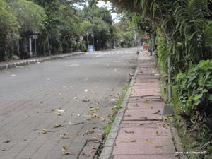 Nyepi,rues vides et leurs gardiens,Ubud,Bali,Mars 2013 (10)