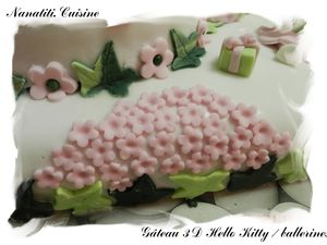 Gâteau 3d Hello Kitty ballerines 6