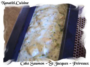 Cake Saumon - St Jacques - Poireaux 4