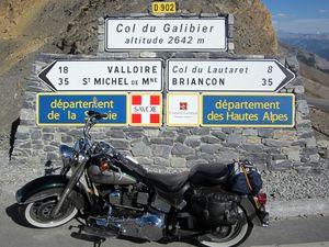 Harley Davidson Softail Heritage: Col du Galibier