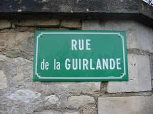 panneau rue de la guirlande