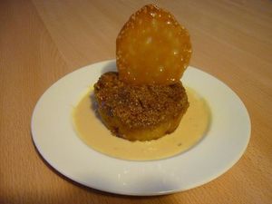 crumble banane,poire pomme