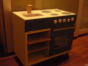 cuisinière bois et carton 2/2