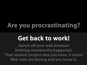 Au boulot procrastination