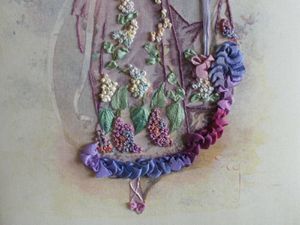 Lilac en rubans de soie 010