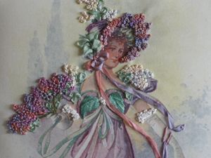 Lilac en rubans de soie 011