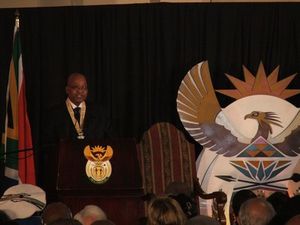 Jacob Zuma, lors de la cérémonie des National Orders - Pierrick Lieben 2010