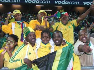 Un match des Bafana Bafana est aussi une sortie familiale - Pierrick Lieben 2010