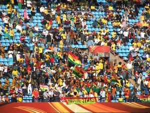 Les supporters du Ghana vont tenter de remplir le stade de Phokeng...