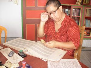 Tulku Ugen in the Library