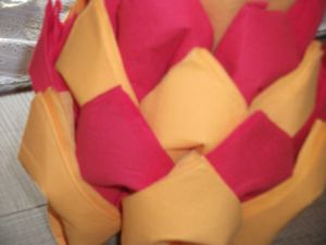 pliage de serviette ananas 009