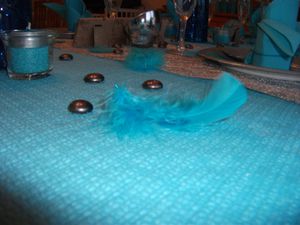 table d'anniversaire turquoise et argent 015