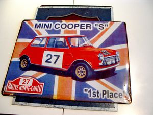 plaque Mini Cooper