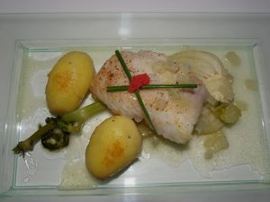 Filet de loup au fenouil confit