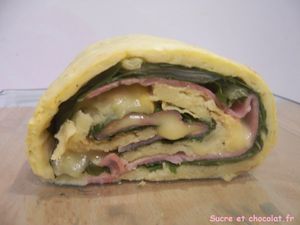 roule de pdt feuille de blette jambon reblochon