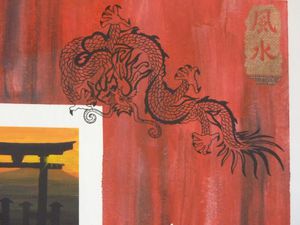 Composition japonaise, le dragon