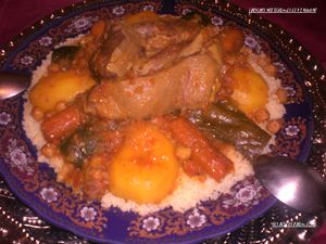 Couscous à l'agneau et aux légumes