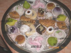 Assiette de pâtisseries de l'Aid el fitr 2008 (2)
